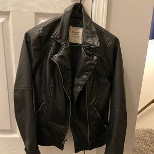 Abercrombie & Fitch Faux Leather Jacket Size Small